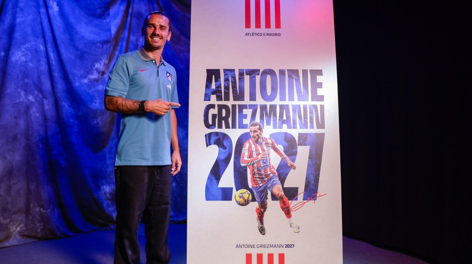 Атлетико оголосив про продовження контракту з Грізманном