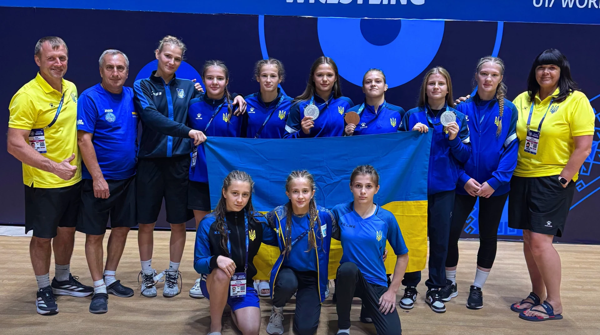 Українські борчині вибороли три медалі на чемпіонаті світу U17