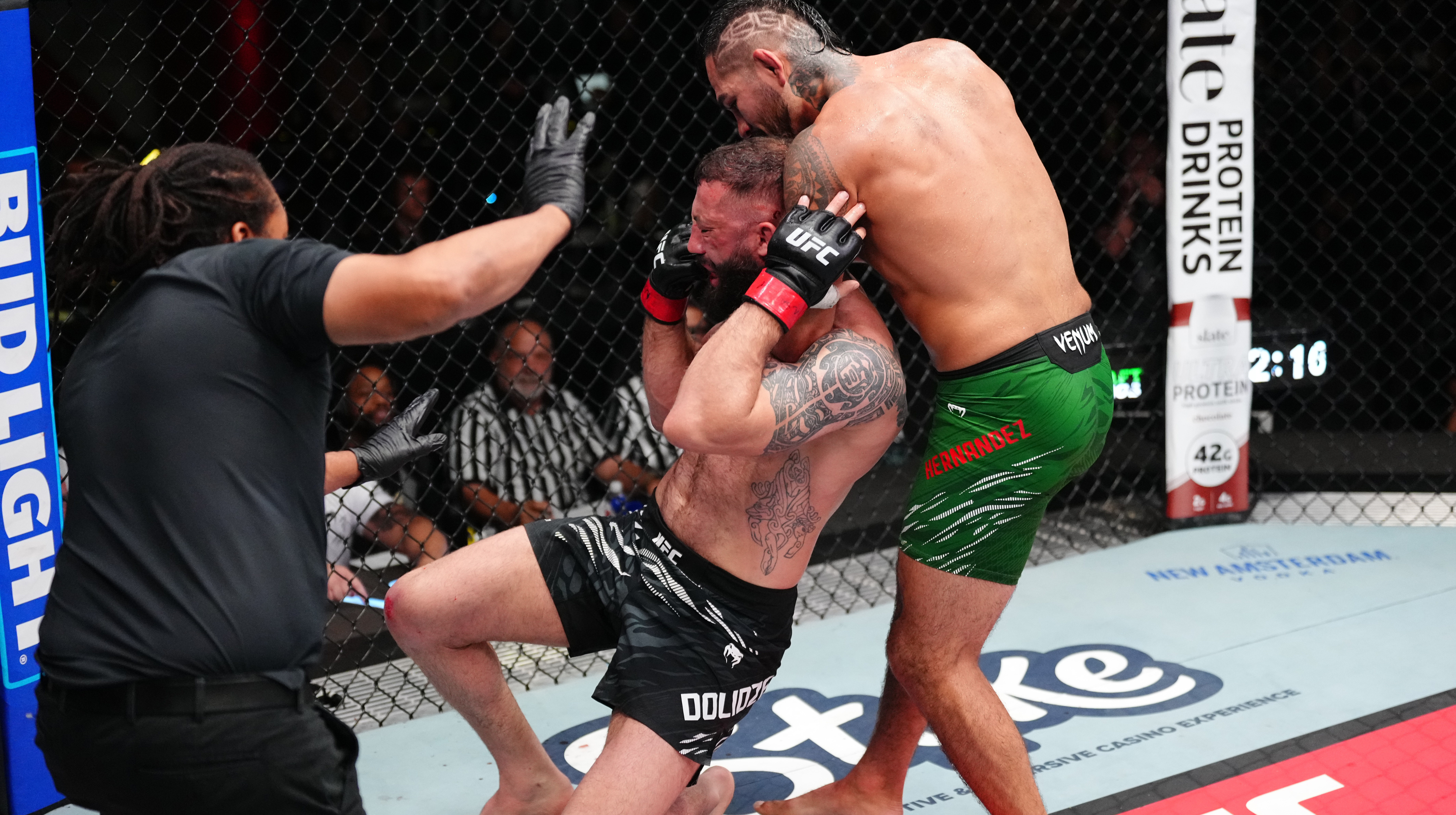 Долидзе удушающим приемом уступил Эрнандесу в главном событии UFC on ESPN 72