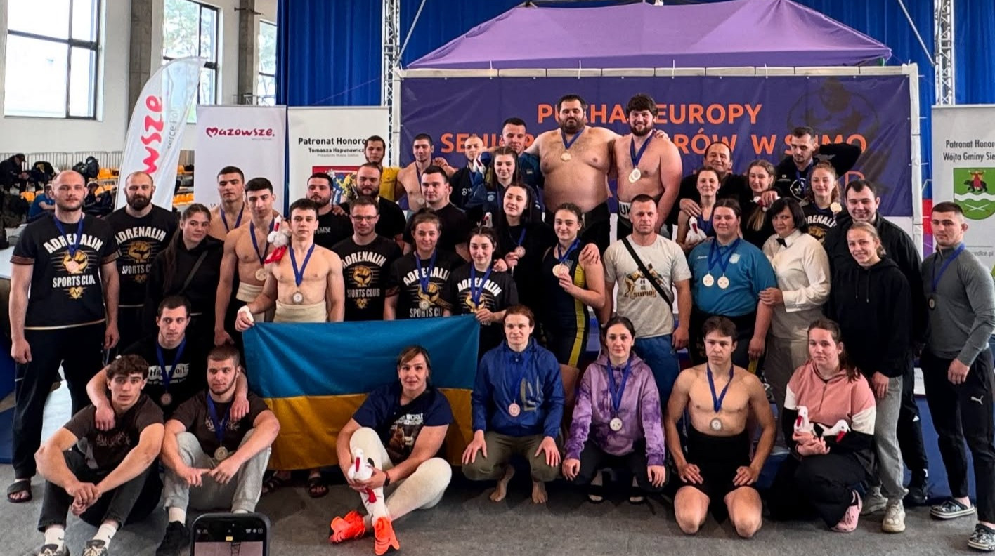 Сборная Украины завоевала 30 медалей и выиграла командный зачет на Кубке Европы по сумо