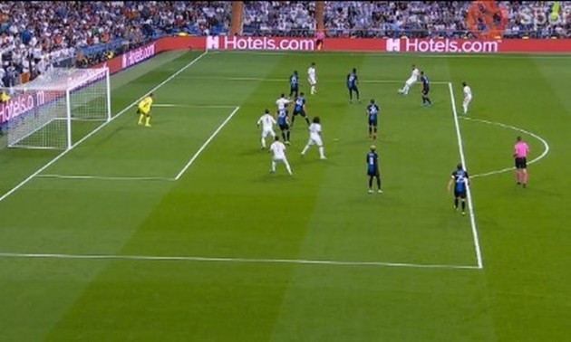 Реал забив у ворота Брюгге, але, здається там було поза грою