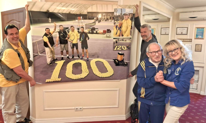 Найстарший у світі тенісист українець Станіславський святкує 100 років
