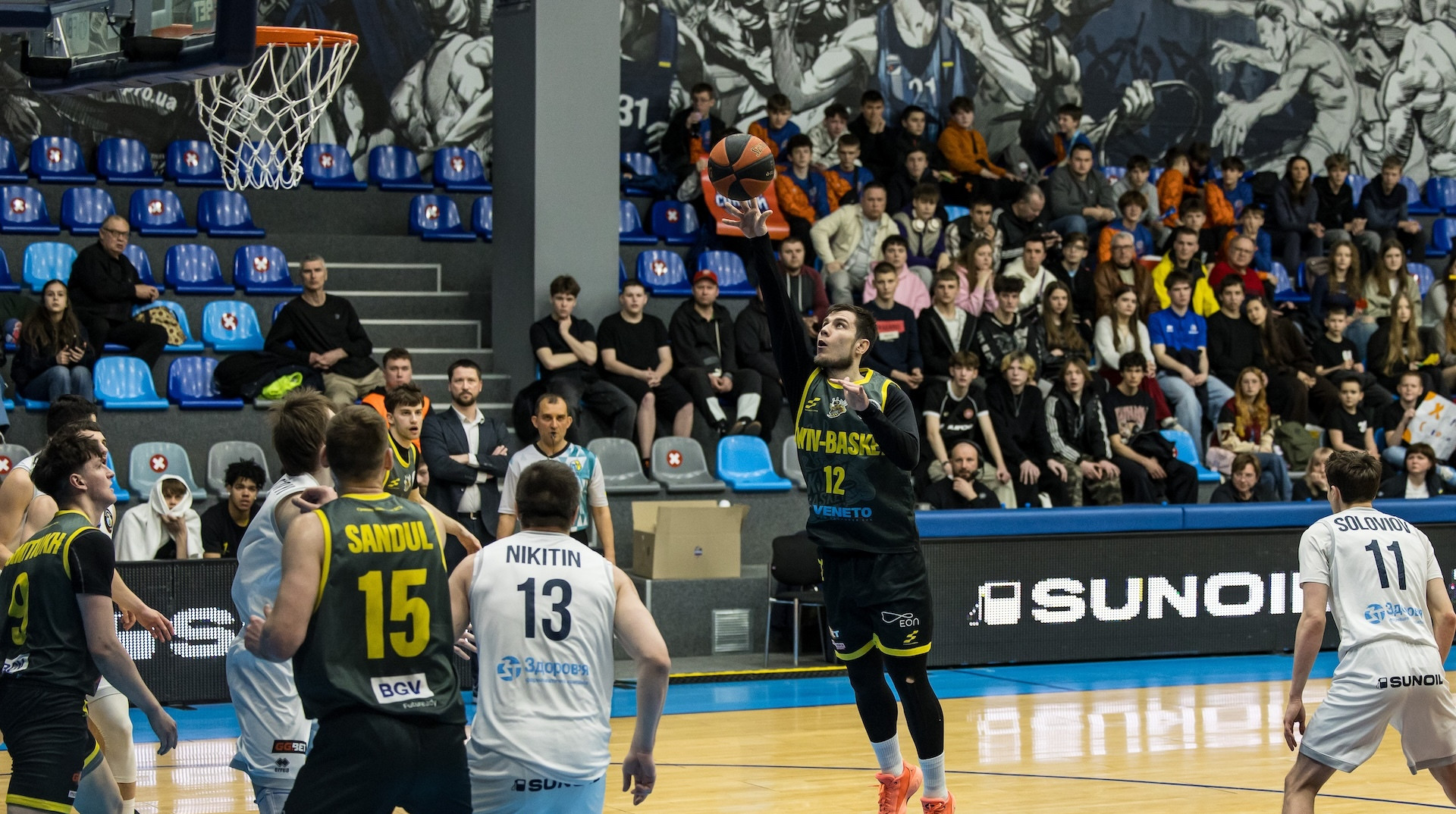 Киев-Баскет победил Харьковских Соколов в первом матче полуфинальной серии плей-офф Суперлиги