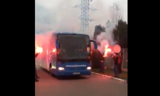 Фанати Динамо яскраво провели команду на матч проти Шахтаря