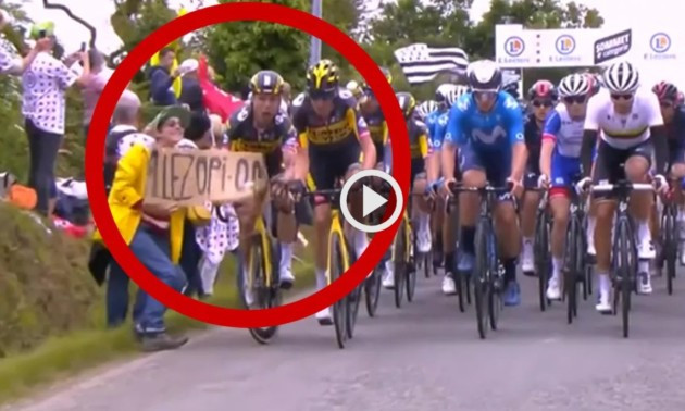 Неадекватна вболівальниця влаштувала завал на Тур де Франс - є постраждалі