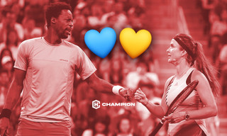 Світоліна та Монфіс зіграли у благодійному матчі на підтримку України від US Open - ВІДЕО