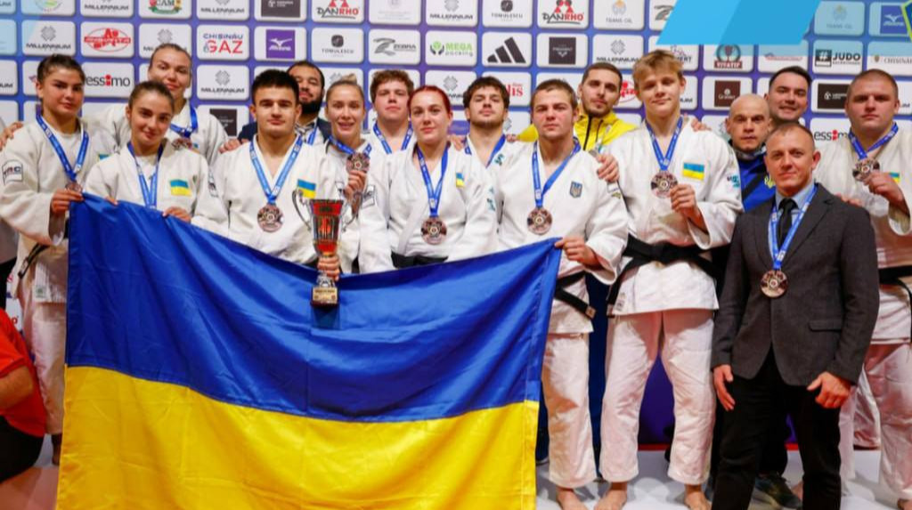 Украинские дзюдоисты с двумя медалями чемпионата Европы U23