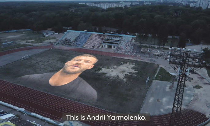 Ярмоленко заговорив голосом зруйнованого рідного стадіону в Чернігові - ВІДЕО