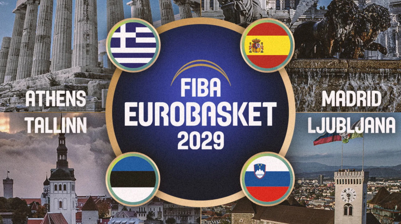 ФИБА назвала имена стран-хозяек Евробаскета-2029 и город, где будут играть плей-офф