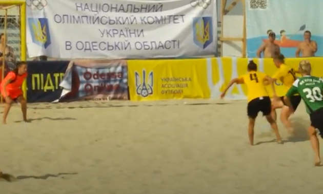 Відеоогляд фінального дня Чемпіонату України з пляжного футболу серед жінок