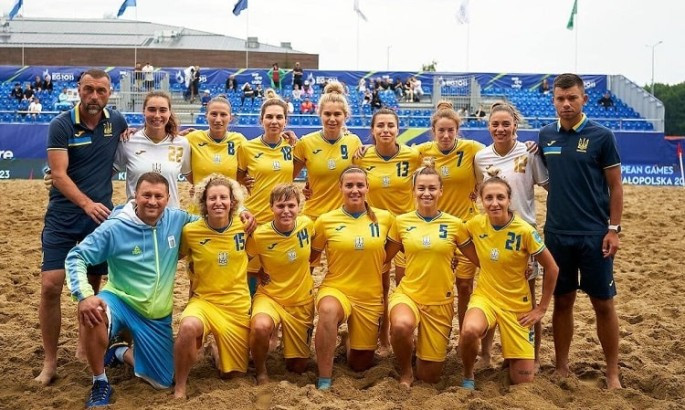 Жіноча збірна України з пляжного футболу стала срібним призером Європейських ігор