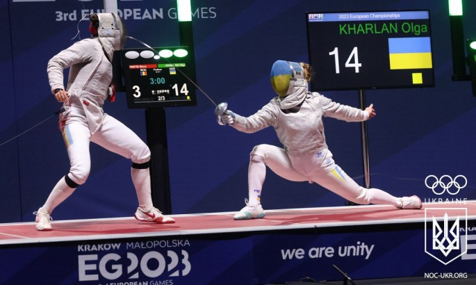 Жіноча збірна України програла Греції в 1/8 фіналу Європейських ігор з фехтування на шаблях