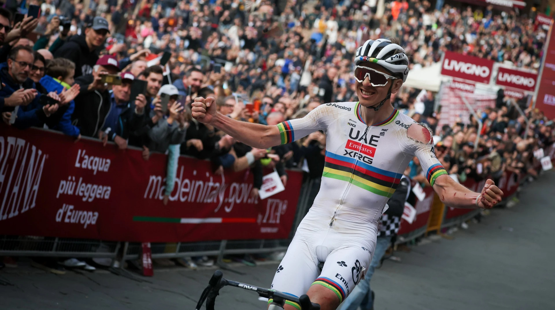 Погачар здобув рекордну перемогу на Страде Б’янке