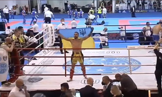 Слава Україні! Переможне гасло від українського кікбоксера на чемпіонаті світу