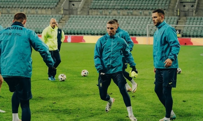 Збірна України провела тренування напередодні матчу з Ісландією
