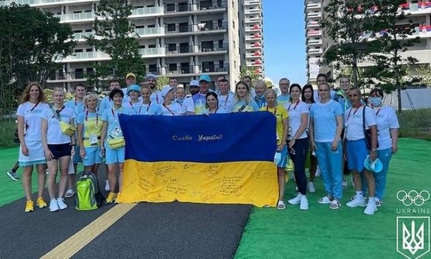 Українська делегація пройшла на церемонії відкриття Олімпіади