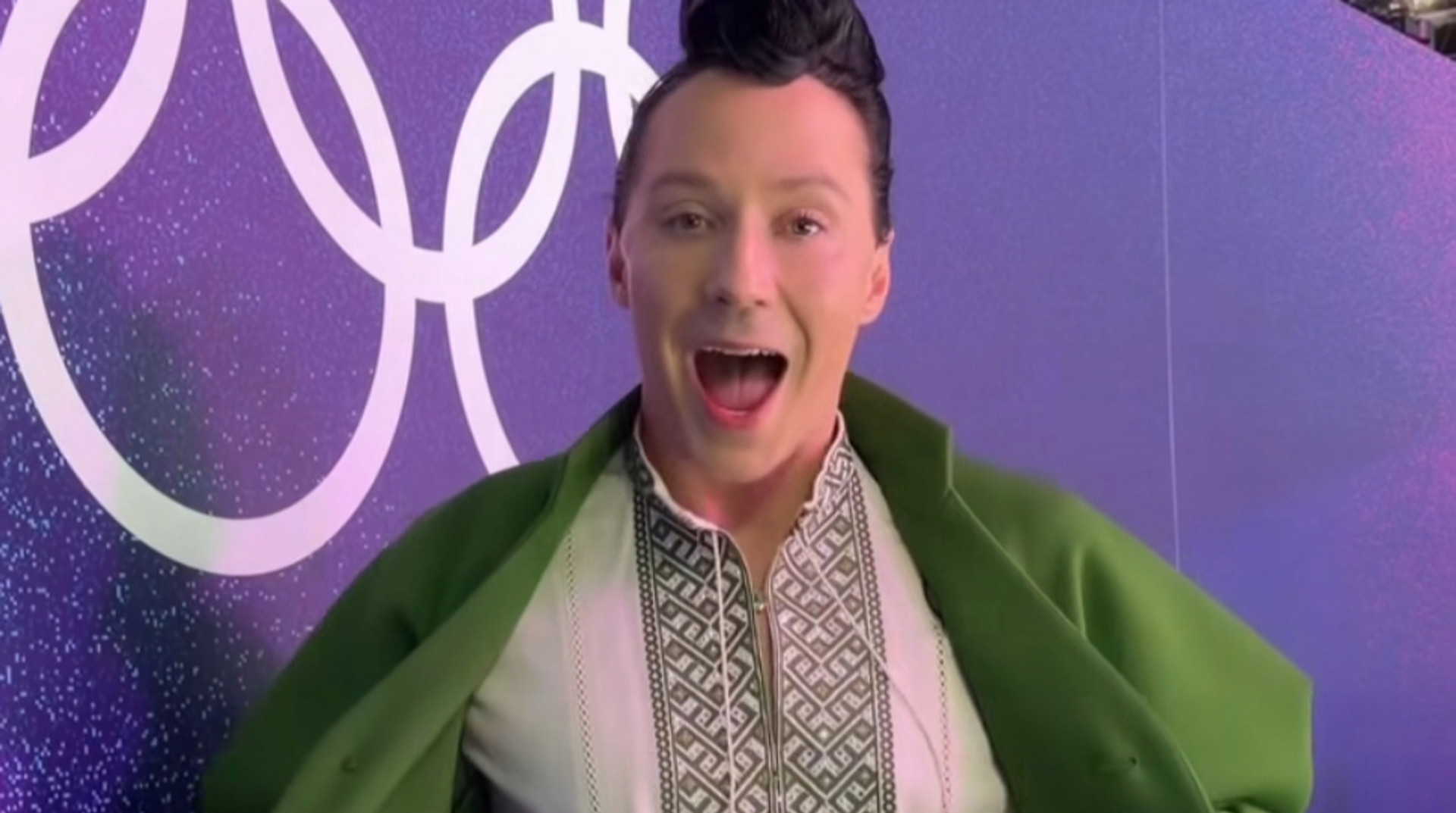 Звездный американский фигурист поддержал Украину на Олимпиаде, появившись в вышиванке