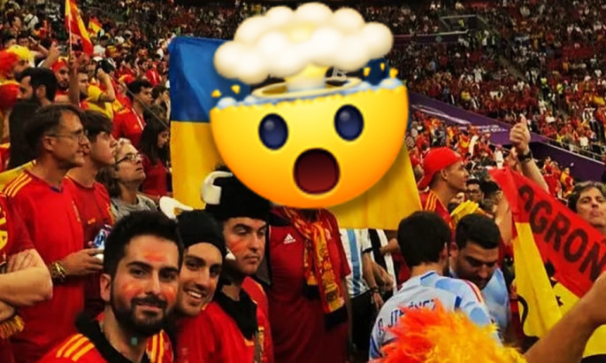 В іспанських фанатів на ЧС-2022 відібрали прапор полку Азов