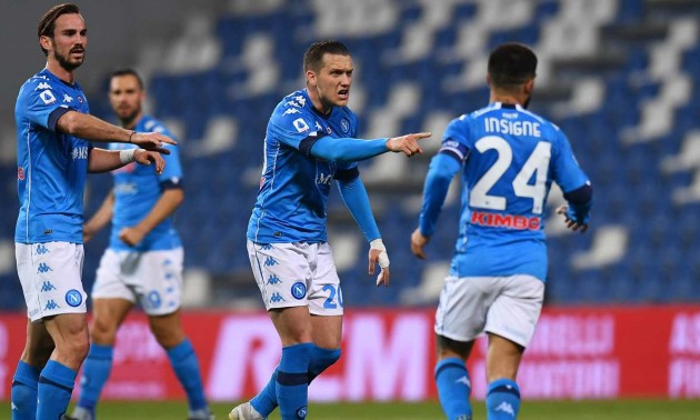 Наполі втратив перемогу над Сассуоло в 25 турі Серії А