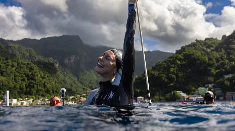 Садурська встановила новий світовий рекорд у зануренні без ластів та додаткового спорядження
