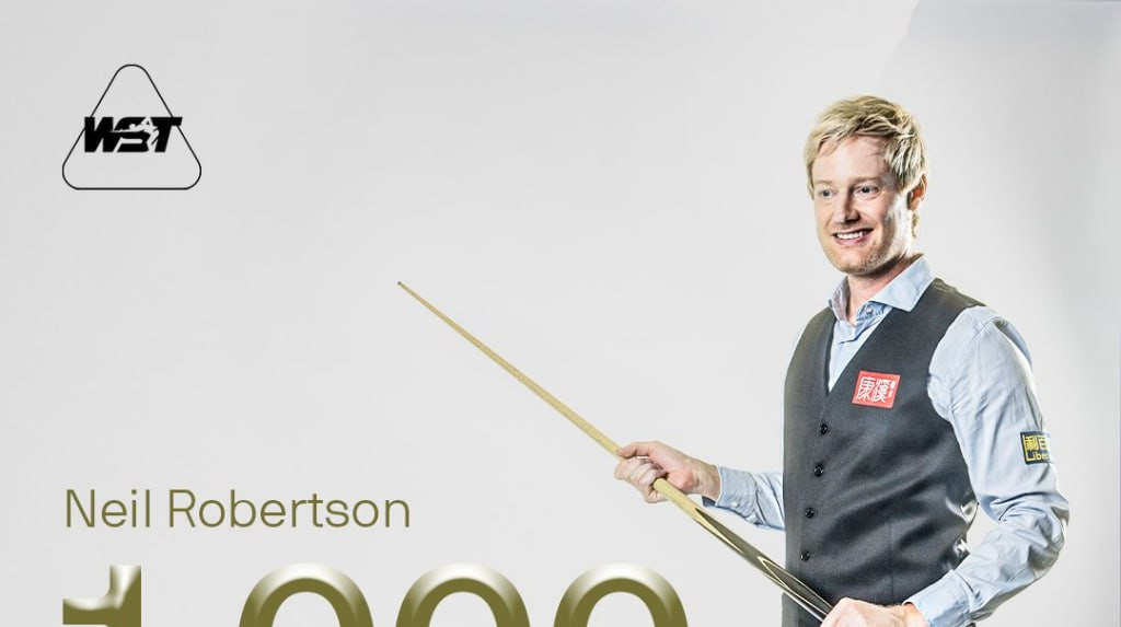 Робертсон стал четвертым игроком в истории, который сформировал более 1000 сенчури