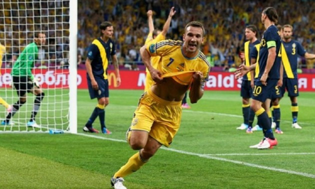 Вісім років тому Шевченко приніс Україні перемогу над Швецією на Євро 2012