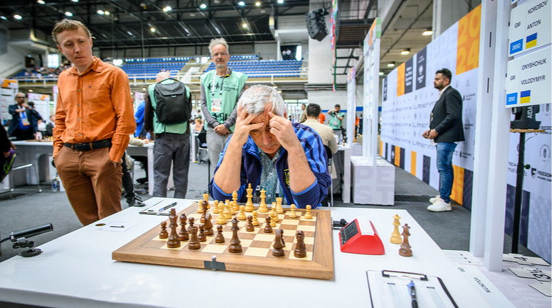 Чоловіча збірна України посідає проміжне сьоме місце, жіноча поблизу першої десятки на шаховій Олімпіаді