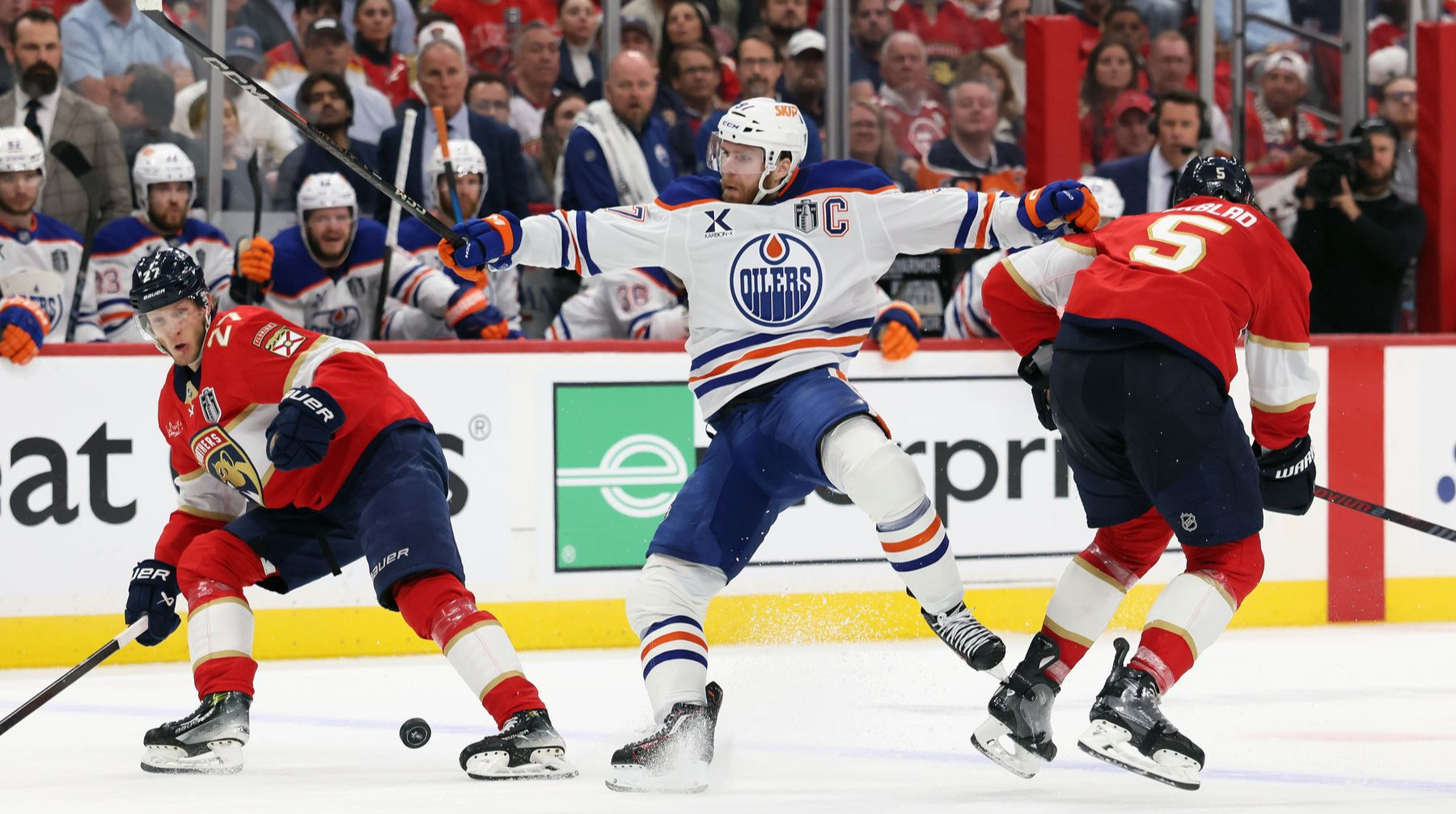 Проигрывали 0:3: Эдмонтон благодаря шайбе Драйзайтля вырвал победу над Флоридой