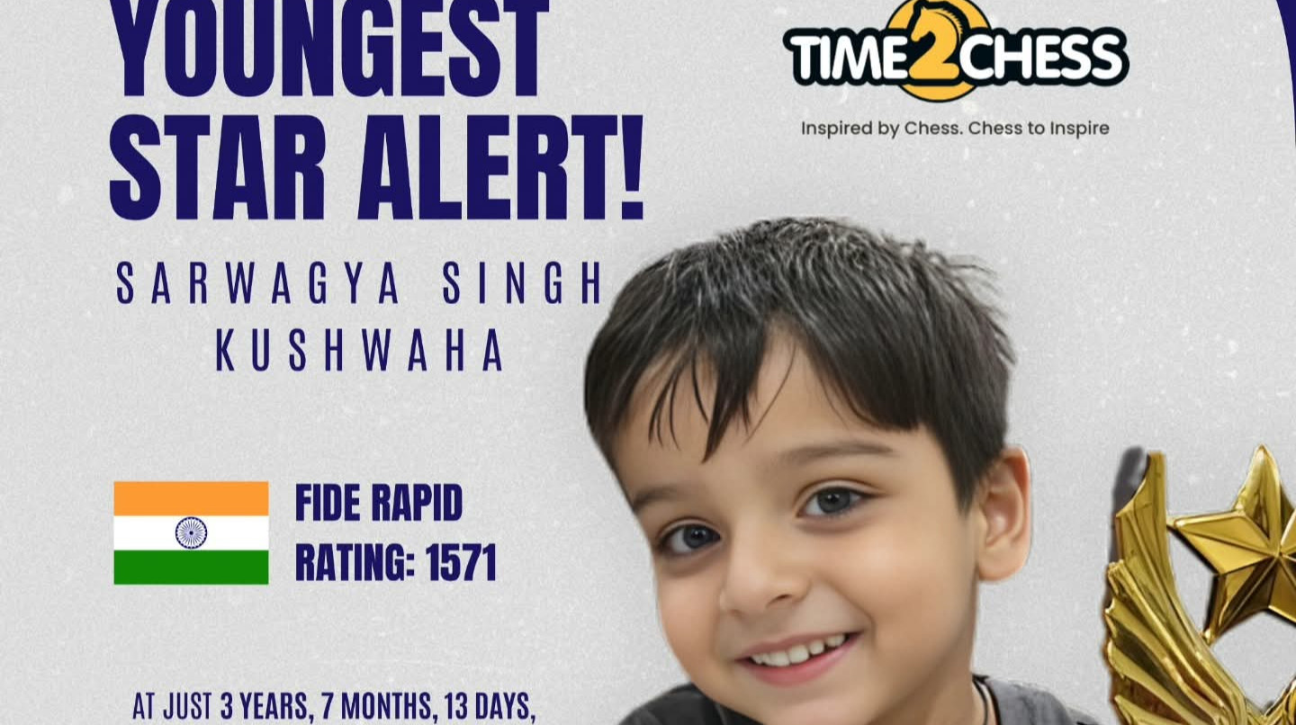 Трехлетний индиец стал самым молодым шахматистом в истории с рейтингом FIDE