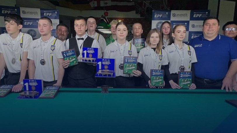 Украинцы завоевали 10 медалей на юношеском чемпионате Европы по Пирамиде