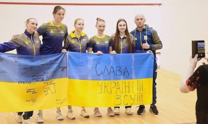 Жіноча збірна України завоювала срібло командного ЧЄ зі сквошу