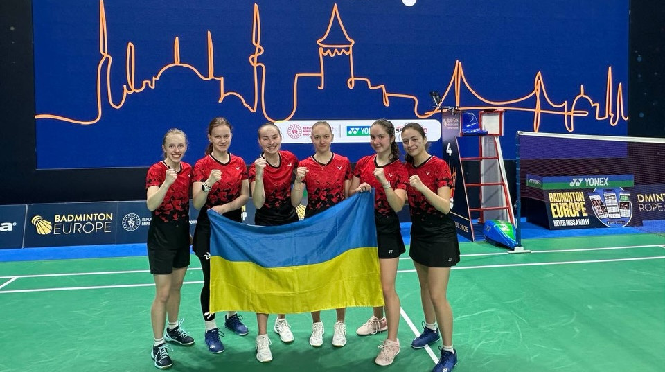Україна вперше в історії здобула бронзу на Євро з бадмінтону