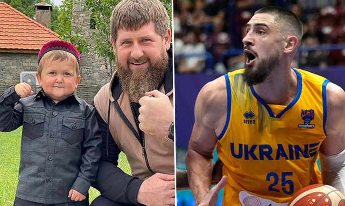 Український баскетболіст Лень одягнув худі зі зображенням російського блогера, який дружить з Кадировим