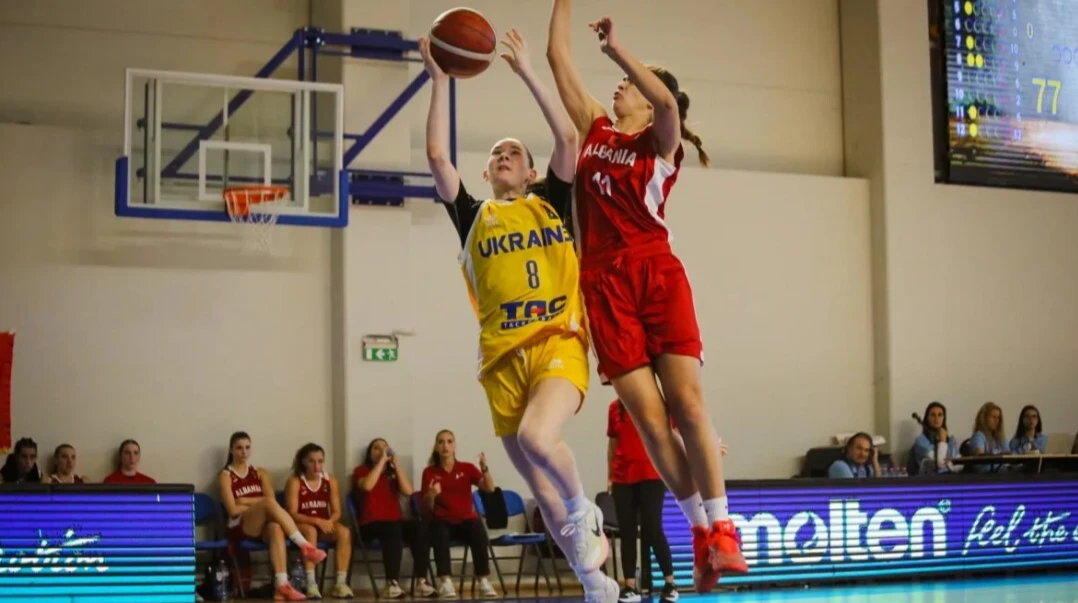 Женская сборная Украины U-20 разгромила Албанию на Евробаскете-2026