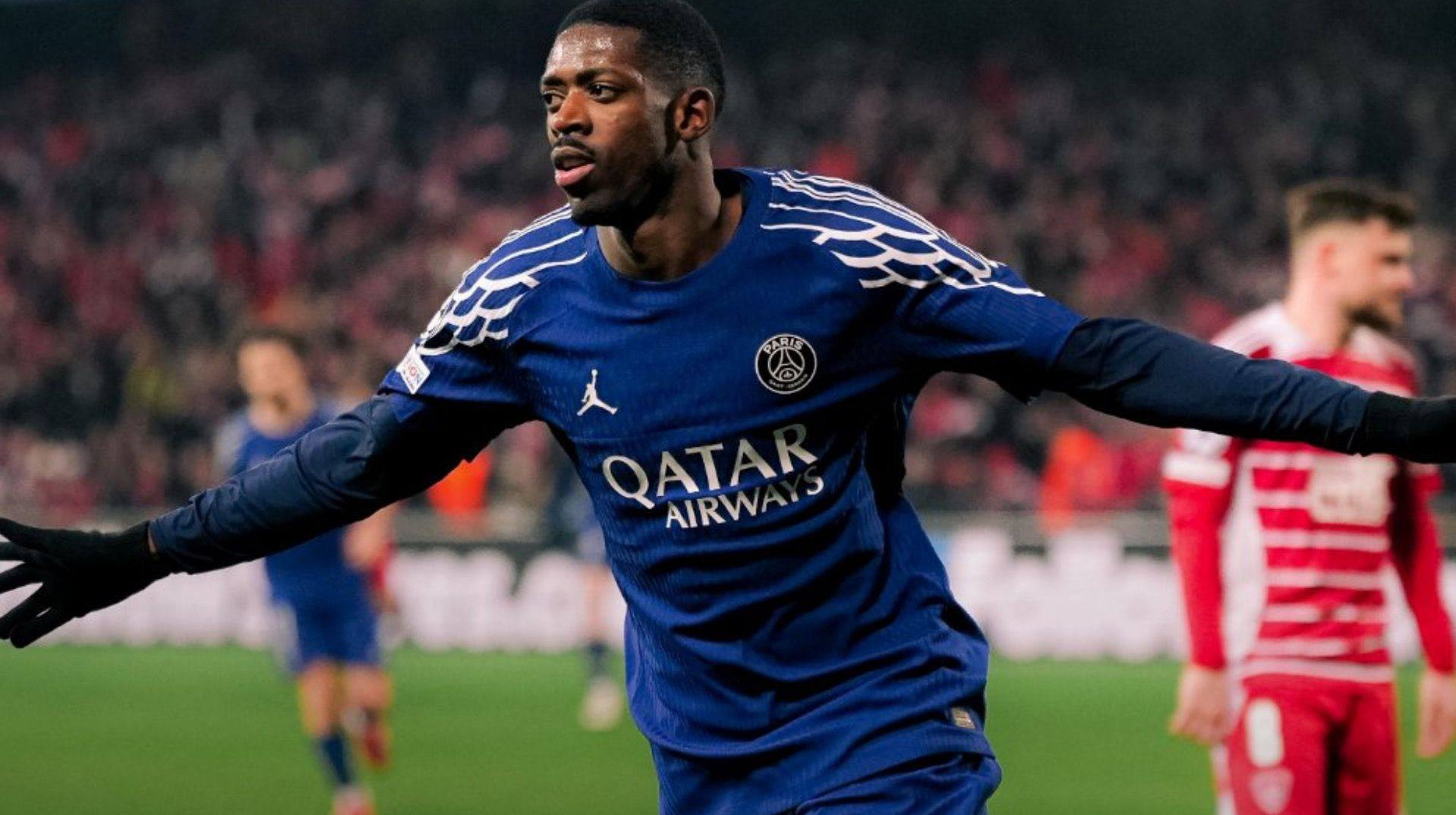 Дембеле зіграв ювілейний матч за ПСЖ