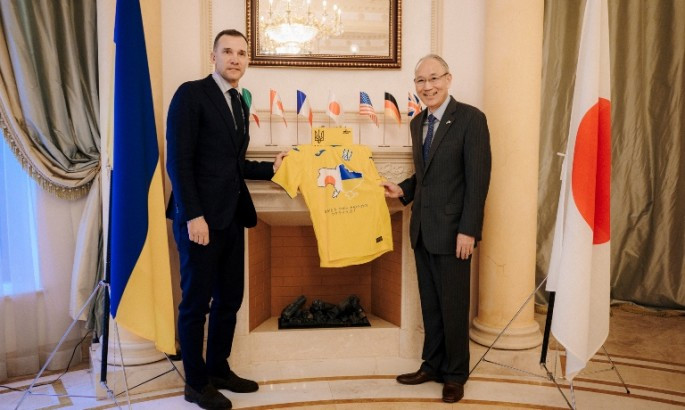 Шевченко подякував Японській асоціації футболу за підтримку українського футболу