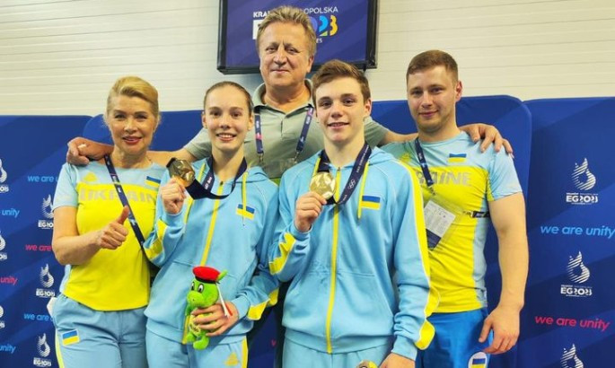 Збірна України зі стрибків у воду виграла медальний залік Європейських ігор-2023