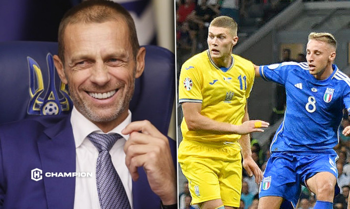 Президент УЄФА хоче, щоб Італія перемогла Україну у кваліфікації Євро-2024