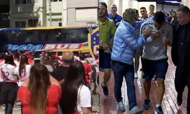 Перед фіналом Кубка Лібертадорес фанати Рівер Плейта закидали камінням автобус Бока Хуніорс. ВІДЕО