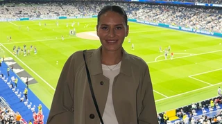 Фанатка Реала на одну ніч: Костюк підтримала Луніна на трибунах Бернабеу