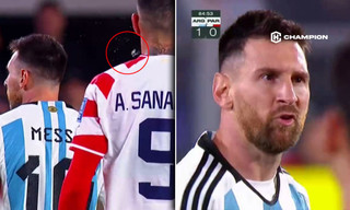 Відео дня: гравець збірної Парагваю плюнув у Мессі під час матчу