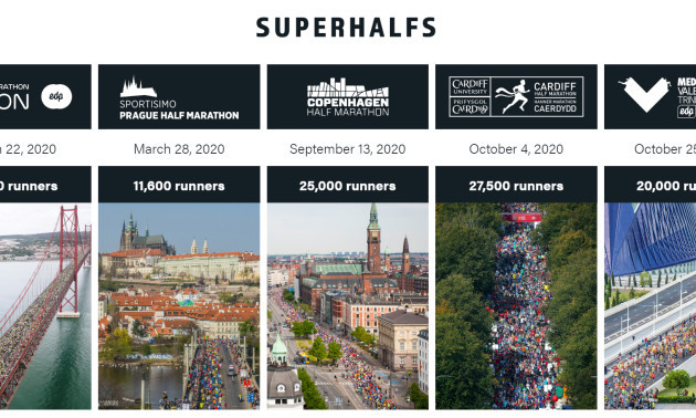 П'ять європейських напівмарафонів об'єдналися в серію SuperHalfs