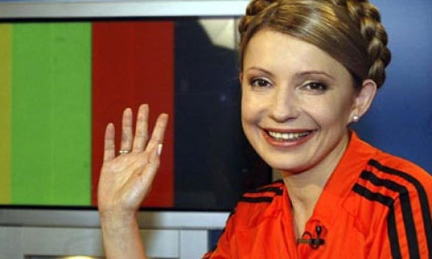 Як Тимошенко у футболці Шахтаря російську мову захищала. ВІДЕО