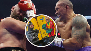 Бэтмен против Джокера: жена Усика показала кастомные перчатки в честь боя с Фьюри