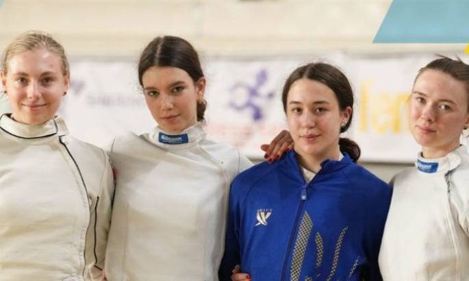 Українки вибороли золото чемпіонату Європи з фехтування серед юніорок