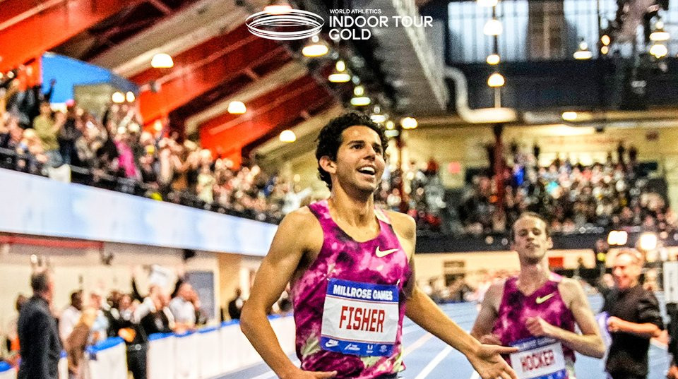 Американець Фішер встановив новий світовий рекорд з бігу на 3000 м у приміщенні
