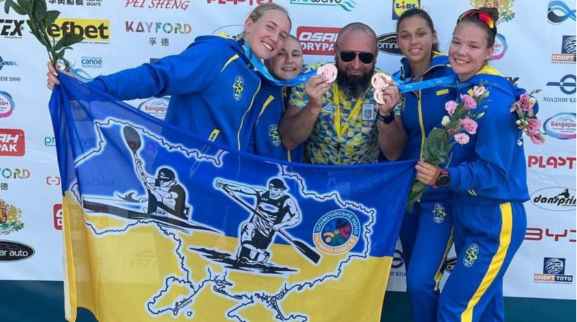 Украинки завоевали бронзу в каноэ-четверке на чемпионате мира U-23