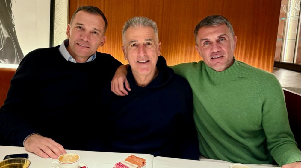 Шевченко знову серед россонері: легенди Мілана зустрілися в Італії