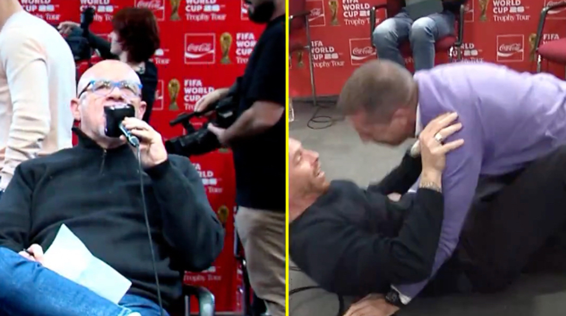 Довів іспанців до екстазу: гол Трубіна змусив журналістів впасти на землю від радості