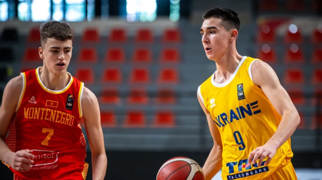 Кадетська збірна України програла Чорногорії та зайняла 6-те місце на Євробаскеті-2025